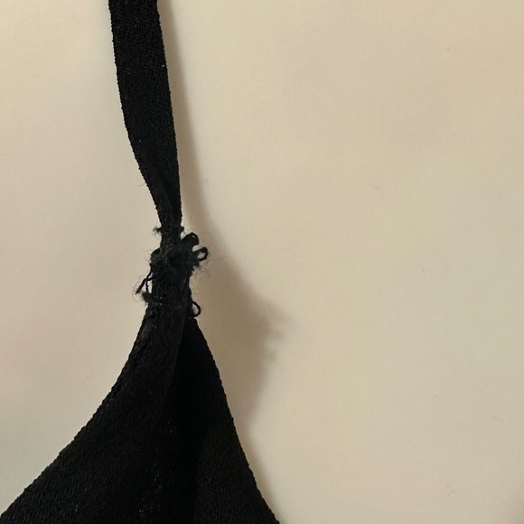 REFORMATION Black Lace Stripe Keyhole SHELLEY Sleeveless Crepe Midi Dress Size 0 - Picture 10 of 10